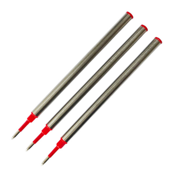 Pack de 3 Recharges Rollerball Rouges pour Stylos 5280