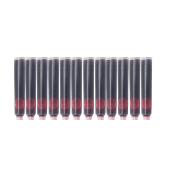 Pack de 12 cartouches d’encre rouges pour stylos plume A&W