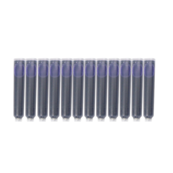 Pack de 12 cartouches d’encre violettes pour stylos plume A&W
