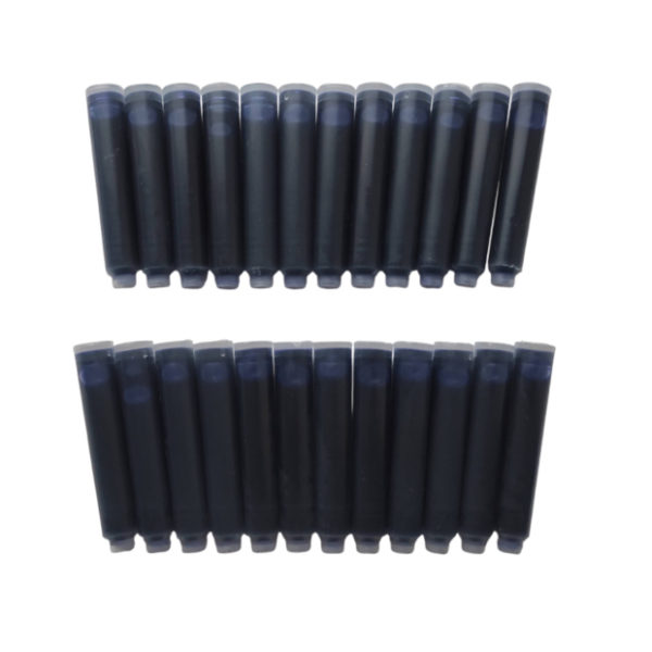 Pack de 24 cartouches d’encre bleu royal pour stylos plume A&W