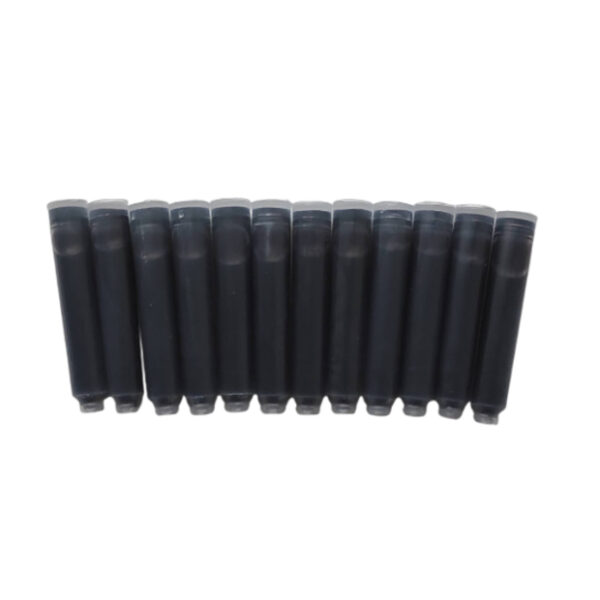 Pack de 12 cartouches d’encre noires pour stylos plume Xezo