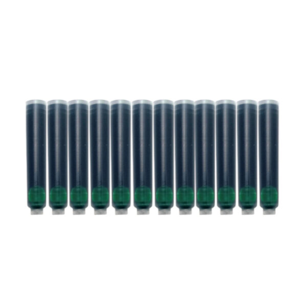 Pack de 12 cartouches d’encre vertes pour stylos plume Xezo